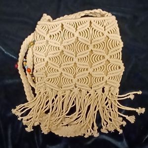 Lucky brand macrame shoulder bag